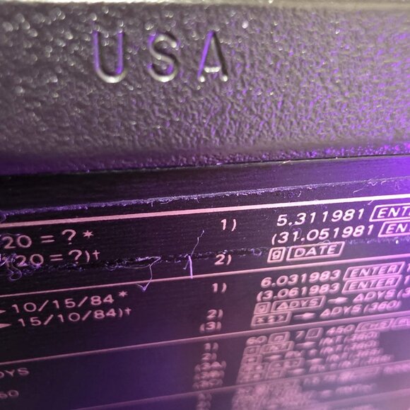 Vintage HP 12C Calculator Made in USA – Tested Working Vintage Hewlett-Packard - Picture 2 of 16